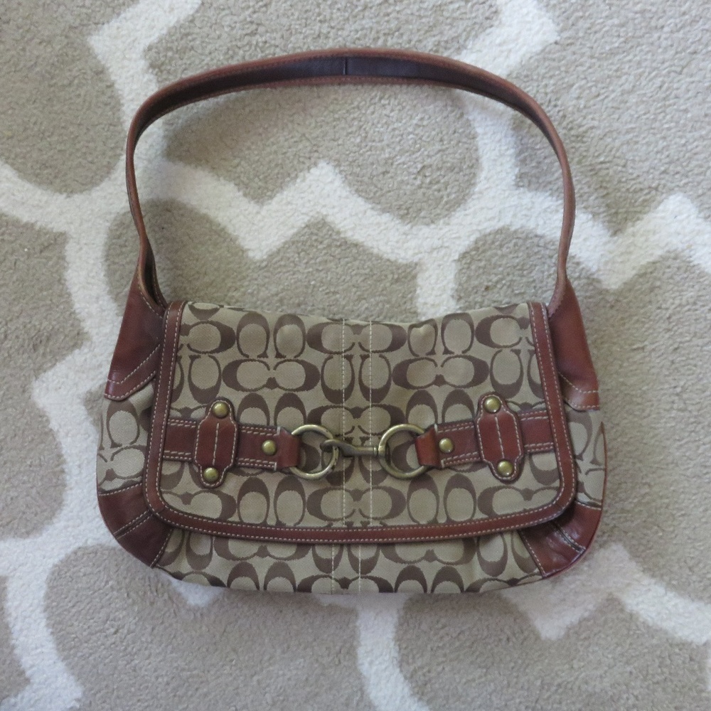 Coach Brown "Ergo" Hobo/Shoulder Belted Bag
